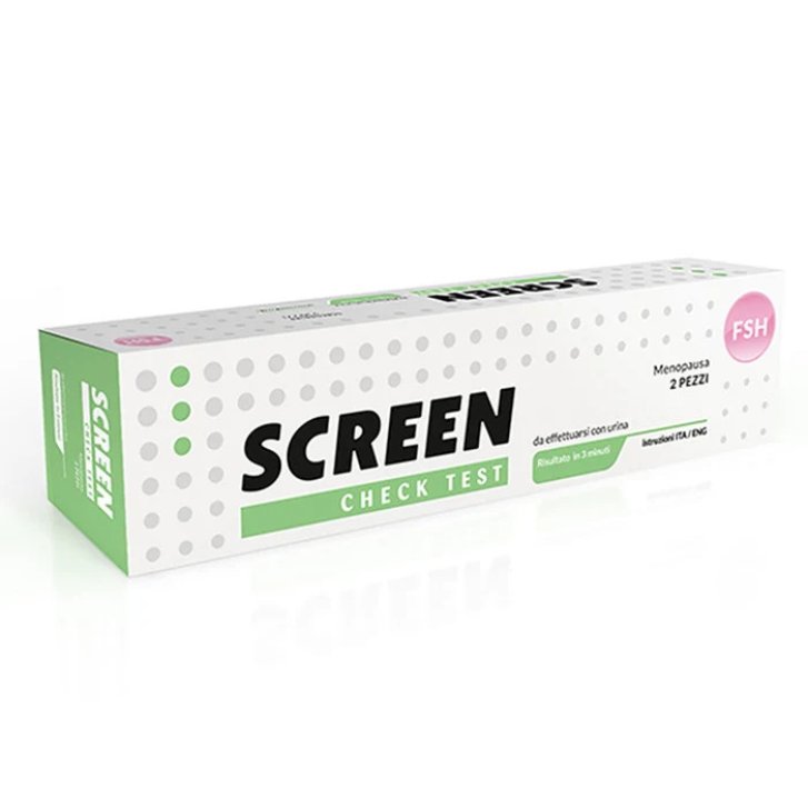 Screen Check Test Menopausa Rapido FSH su Urina per Autodiagnosi 2 Pezzi - Screen Italia