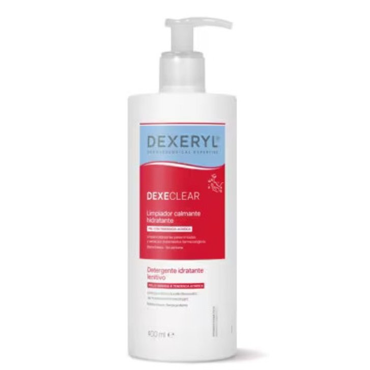 Dexeclear Detergente Idratante Lenitivo Pelle Sensibile a Tendenza Acneica Viso e Corpo 400ml - Pierre Fabre