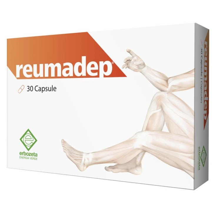 REUMADEP Integratore Articolazioni con Boswellia Artiglio del Diavolo Manganese e Vitamina D 30 Capsule - Erbozeta