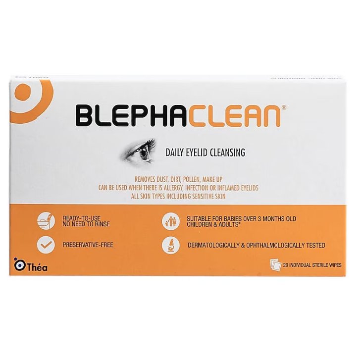 Blephaclean PF Salviette Detergenti per Palpebre Senza Profumo 20 Pezzi - Laboratoires Thea