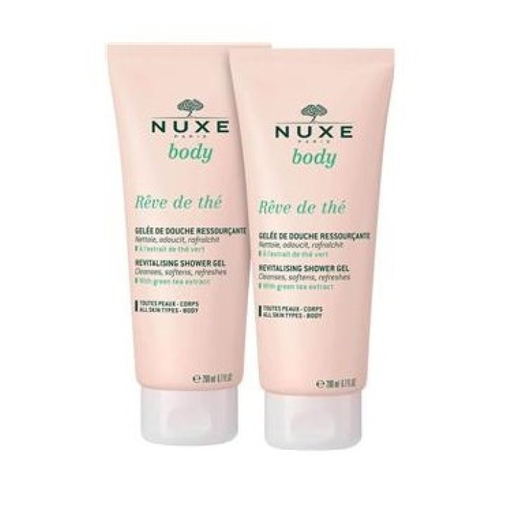 Nuxe Body Reve De The Gel Doccia Rigenerante con Estratto di Tè Verde 2x200ml - Nuxe Nuxe Body Reve De The Gel Doccia Rigenerante con Estratto di Tè Verde 2x200ml - Nuxe