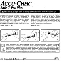 ACCU-CHEK SAFE T PRO PLUS lancette pungidito regolabili 200 pezzi