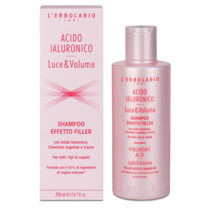 ACIDO IALURONICO LUCE & VOLUME shampoo filler ERBOLARIO 200 ML