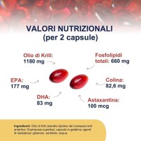 Integratore Omega-3 Olio di Krill Antartico Alta Purezza 60 Capsule - Omegor Krill