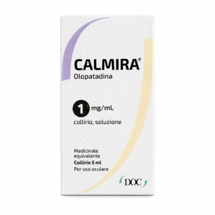 Calmira Collirio Soluzione 1 mg/mL per Congiuntivite Allergica 1 Flacone da 5 ml - Doc Generici Srl
