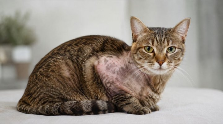 Gatto perde pelo a chiazze? Quando non è semplice muta