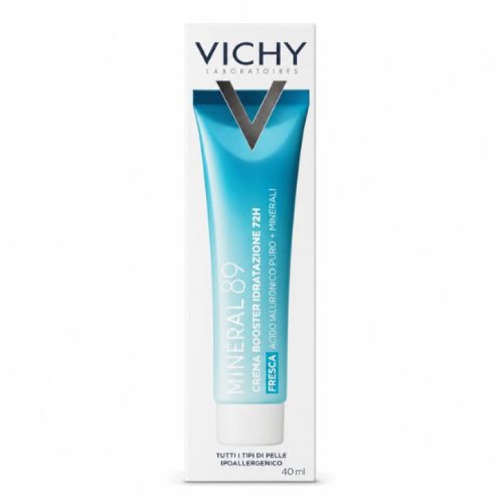 Vichy Mineral 89 Crema Fresca Idratante 72h con Acido Ialuronico e Squalano Tubo 40ml - Vichy