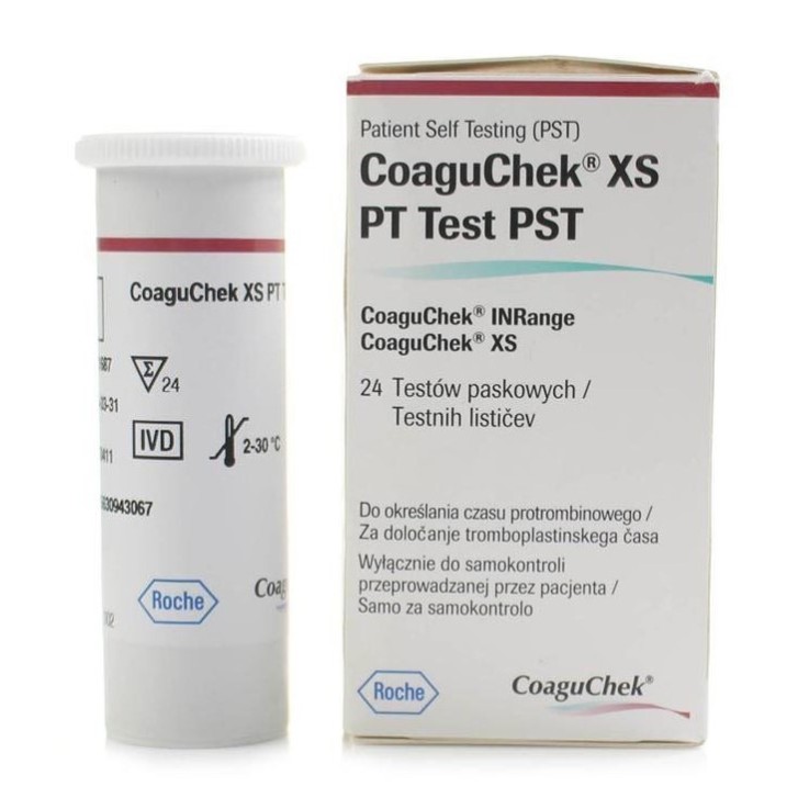 COAGUCHEK XS PT PST 24 strisce reattive 