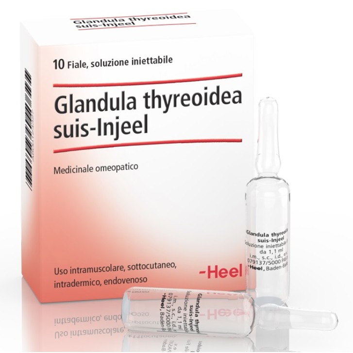 Heel Glandula thyreoidea suis injeel medicinale omeopatico 10 fiale