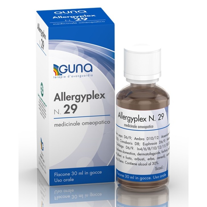 Guna Allergyplex 29 medicinale omeopatico contro le allergie gocce 30 ml