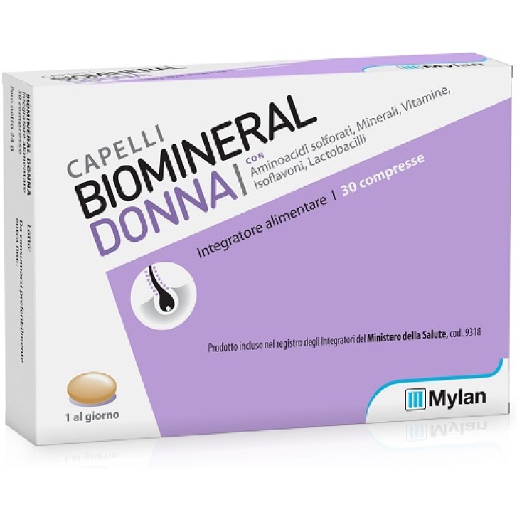 Biomineral Donna Integratore per capelli 30 compresse