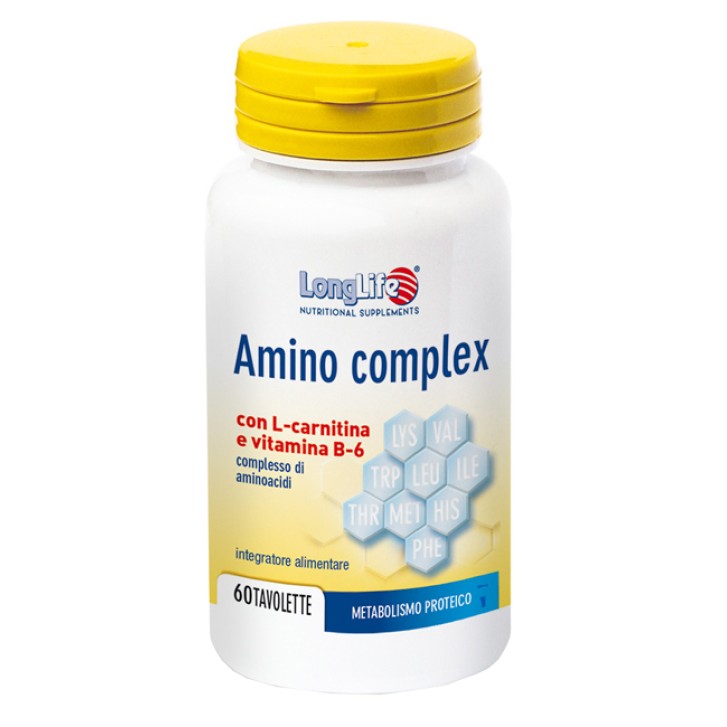 LongLife Amino Complex Integratore di Proteine del Siero di Latte 60 Tavolette