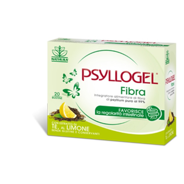 Psylliogel Fibra integratore per il transito intestinale gusto limone 20 bustine