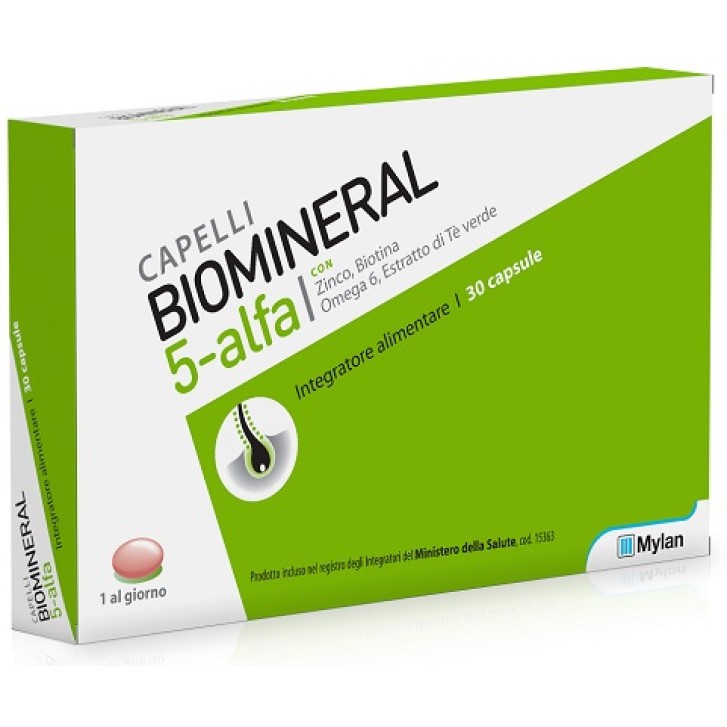 Biomineral 5 Alfa integratore per capelli 30 Capsule