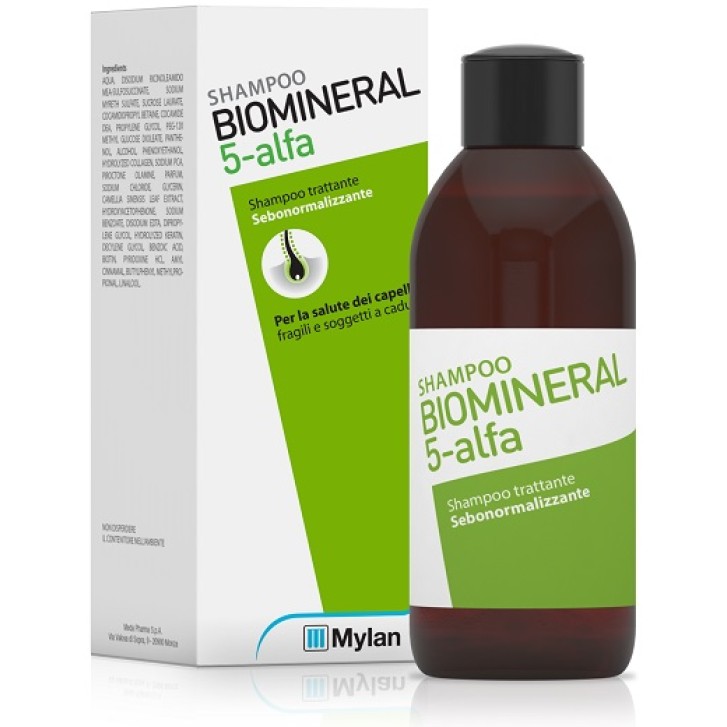 Biomineral 5 shampoo sebonormalizzante al t verde 200 Ml