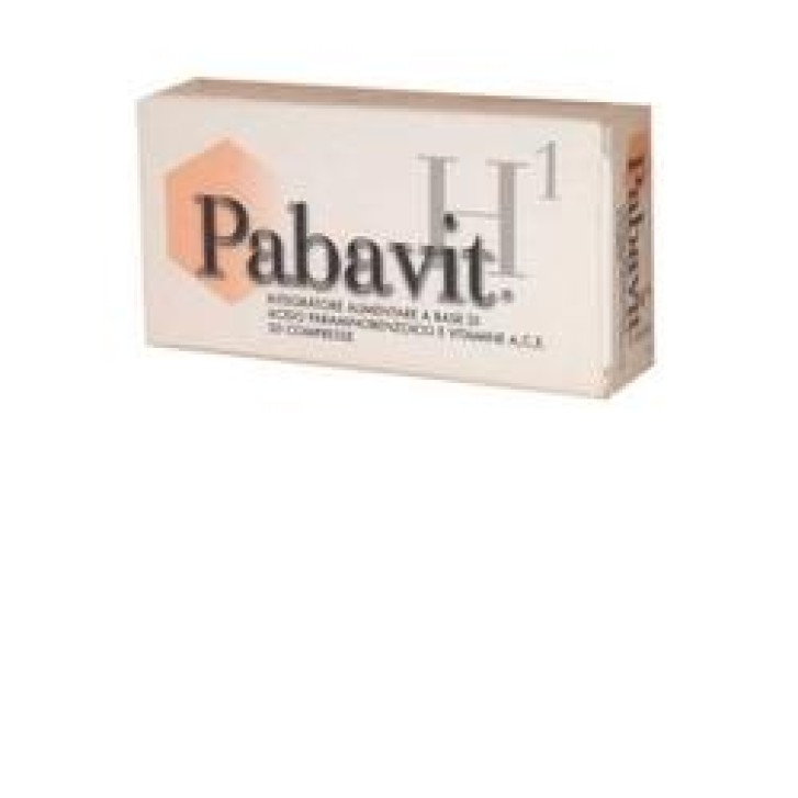 Pabavit H1 integratore a base di Acido Para-Amminobenzoico e Vitamine A, C ed E 30 compresse