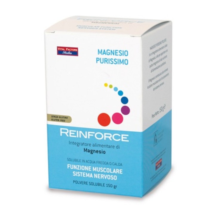 Reinforce Magnesio purissimo integratore per muscoli e sistema nervoso 150 g