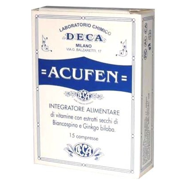 Acufen integratore a base di biancospino e Ginkgo biloba 14 compresse
