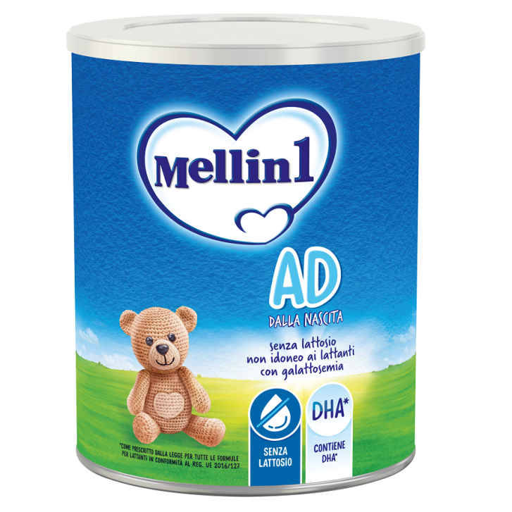 Mellin 1 AD Latte in polvere senza lattosio 400 Gr