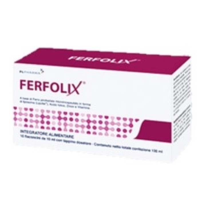 Ferfolix integratore a base di Ferro 10 Flaconi