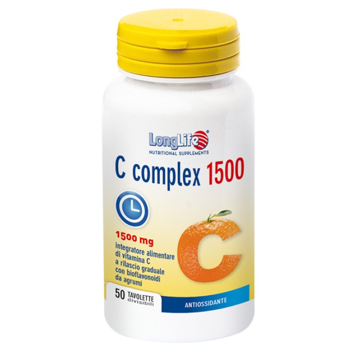 Longlife C Complex 1500 integratore vitamina C rilascio graduale 50 tavolette