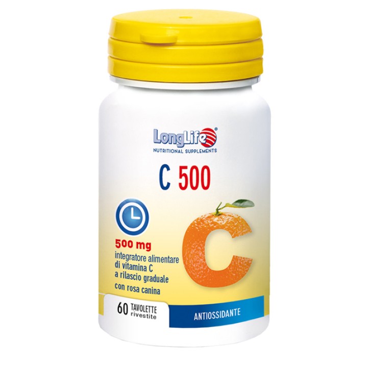 LongLife C500 Integratore Vitaminico Rilascio graduale 60 Tavolette