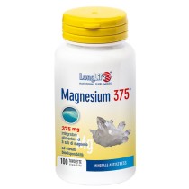 Magnesio 375 mg Integratore Senza Glutine Vegano 100 Tavolette - Longlife