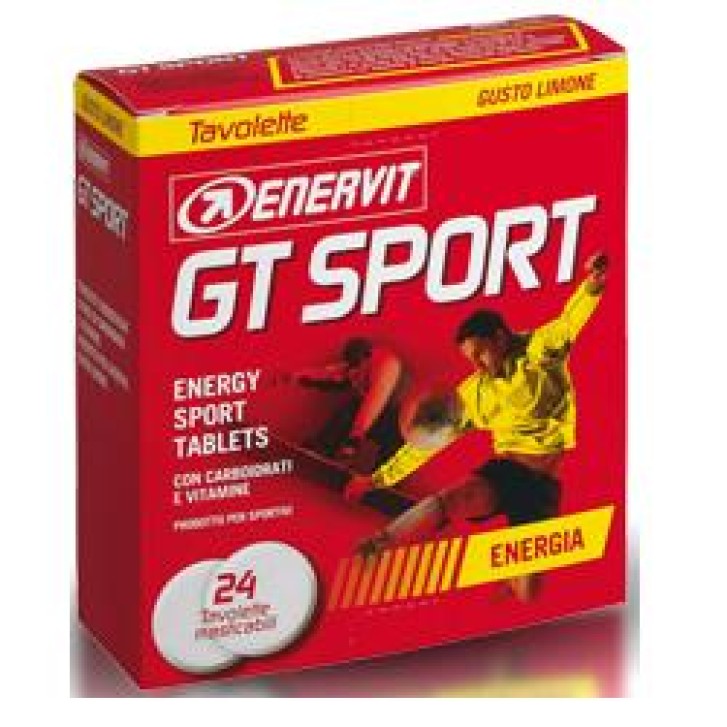 Enervit GT Sport integratore energetico limone 24 tavolette