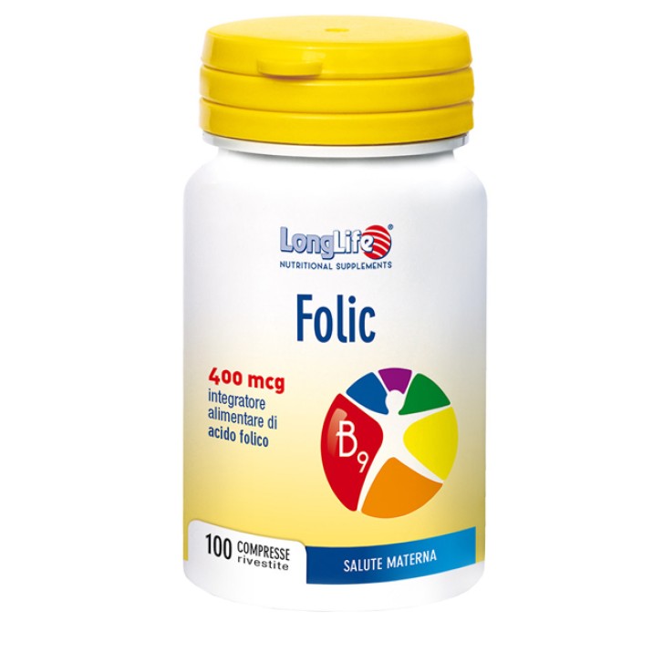 LongLife Folic Integratore acido folico 100 Compresse