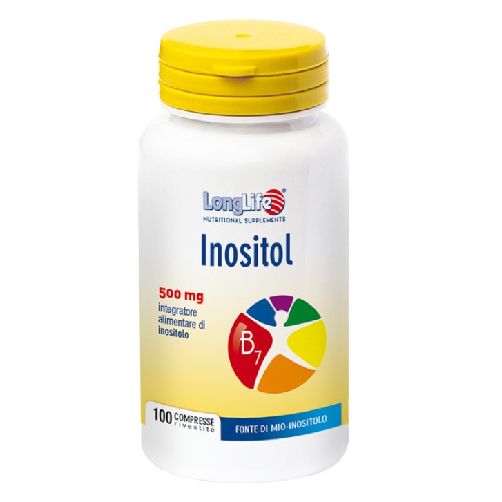 LongLife Inositol Integratore Inositolo per Metabolismo 100 Tavolette