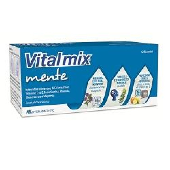 Vitalmix Mente Integratore memoria e concentrazione 12 flaconcini