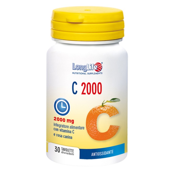 LongLife C 2000 Integratore vitamina C rilascio graduale 30 tavolette