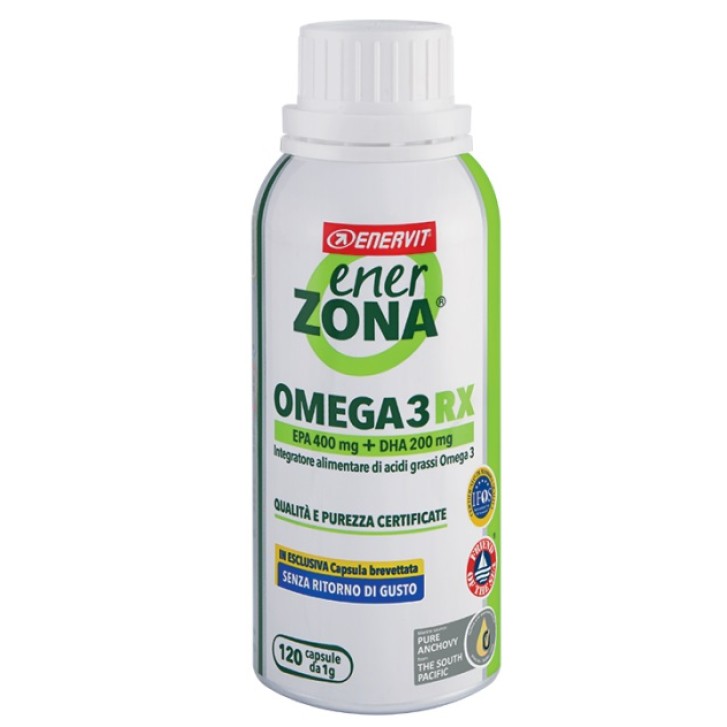 Enervit EnerZona Omega 3 RX integratore di Acidi Grassi 120 Capsule