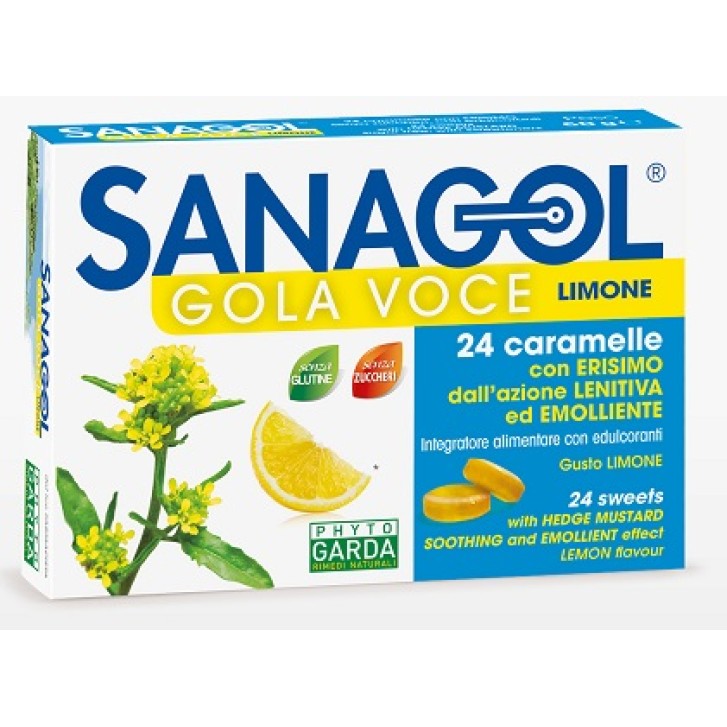 Phyto Garda Sanagol Gola Voce Gusto Limone 24 Caramelle