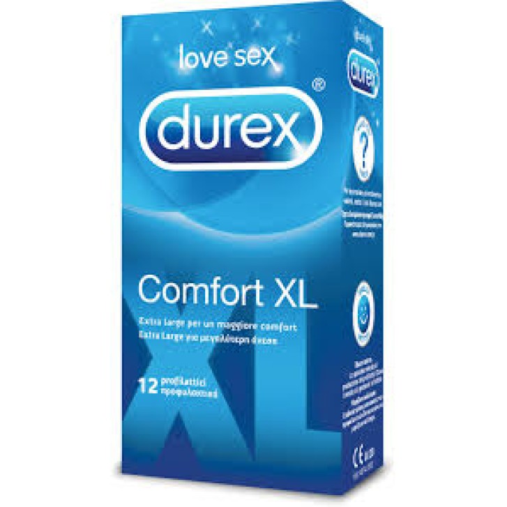 Durex Comfort XL preservativi Extra-large 12 pezzi