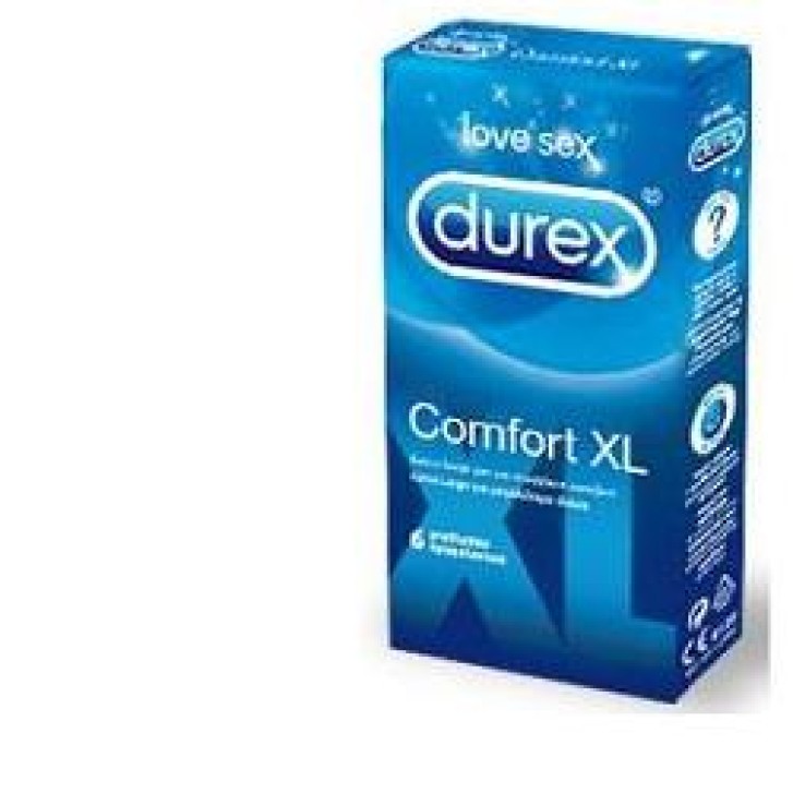 Durex Comfort XL preservativi Extra Large 6 Pezzi