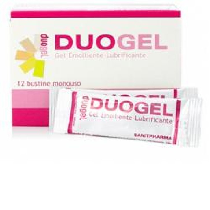 Duogel Gel intimo emolliente, lubrificante e deodorante adatto ad un uso quotidiano per le zone intime della donna  12 bustine da 4 Ml