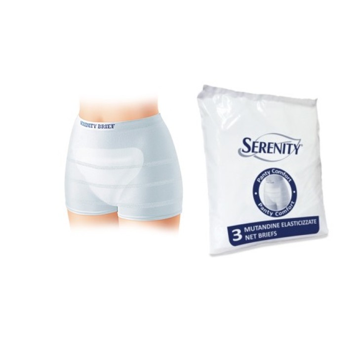 Serenity Panty comfort Mutandine elastiche taglia L 3 pezzi