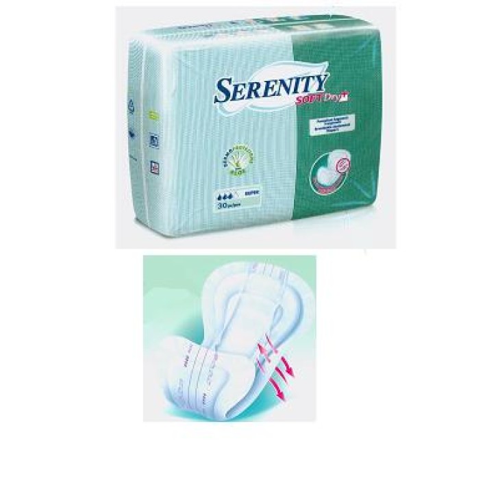 Serenity Soft Dry Pannolone Sagomato Aloe Maxi 30 Pezzi