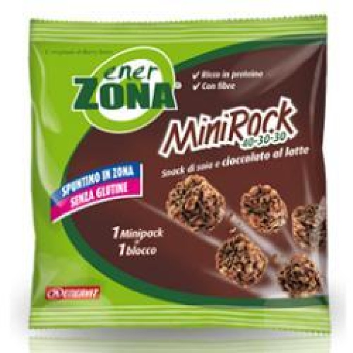 Enervit EnerZona Minirock snack di sioia e cioccolato al latte 24 gr