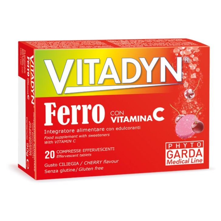 Phyto Garda Vitadyn Ferro Con Vitamina C Integratore 20 Compresse Effervescenti