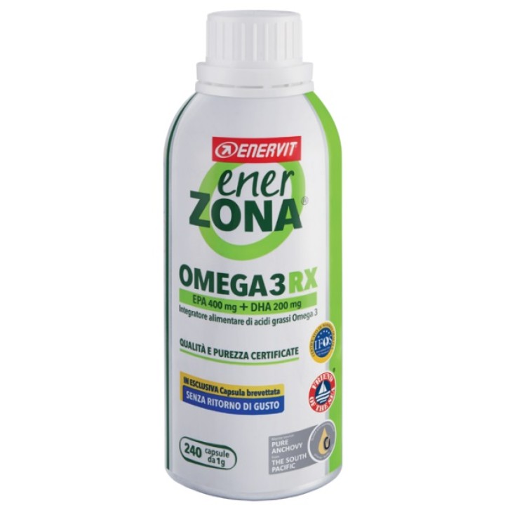 Enervit EnerZona Omega 3 RX integratore di Acidi Grassi 240 Capsule