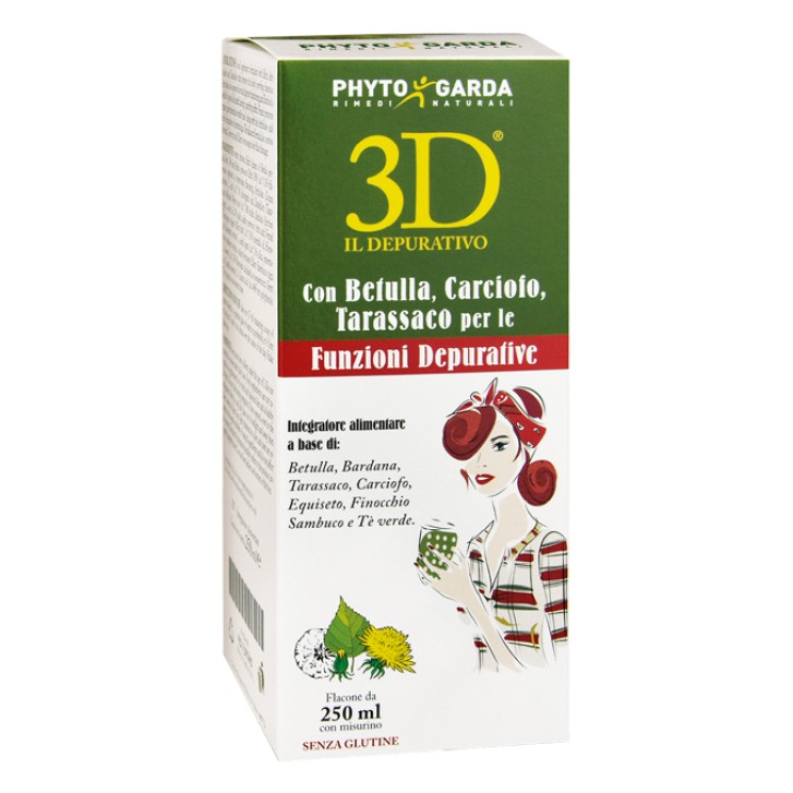 Phyto Garda 3D integratore Drenante Depurativo flacone 250 ml