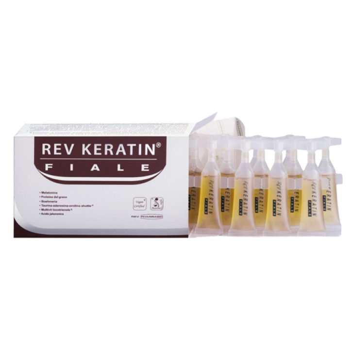 Rev Keratin trattamento anticaduta capelli 15 fiale da 5 ml