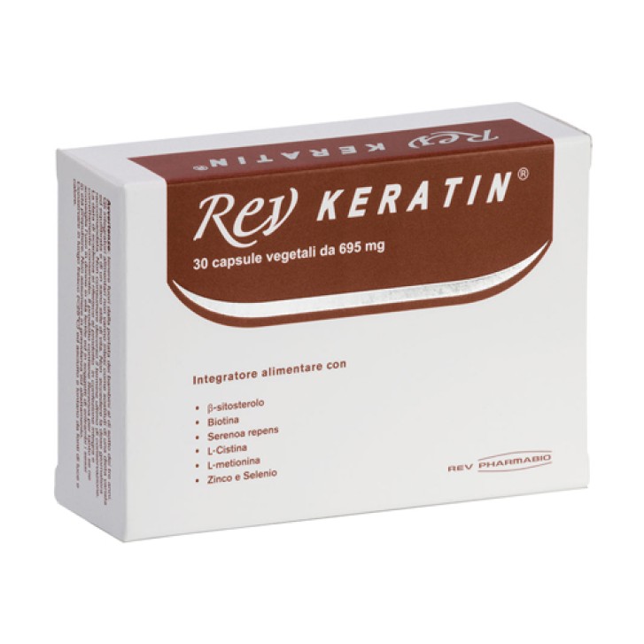 Rev Keratin integratore per unghie e capelli 30 Capsule