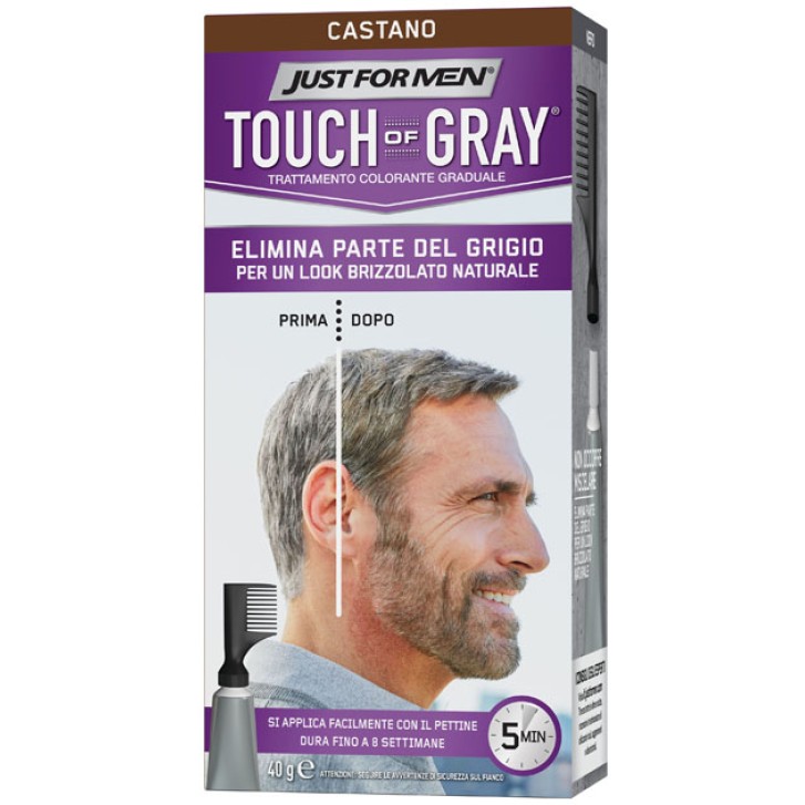 Just for men touch of gray castano colore capelli 40 gr