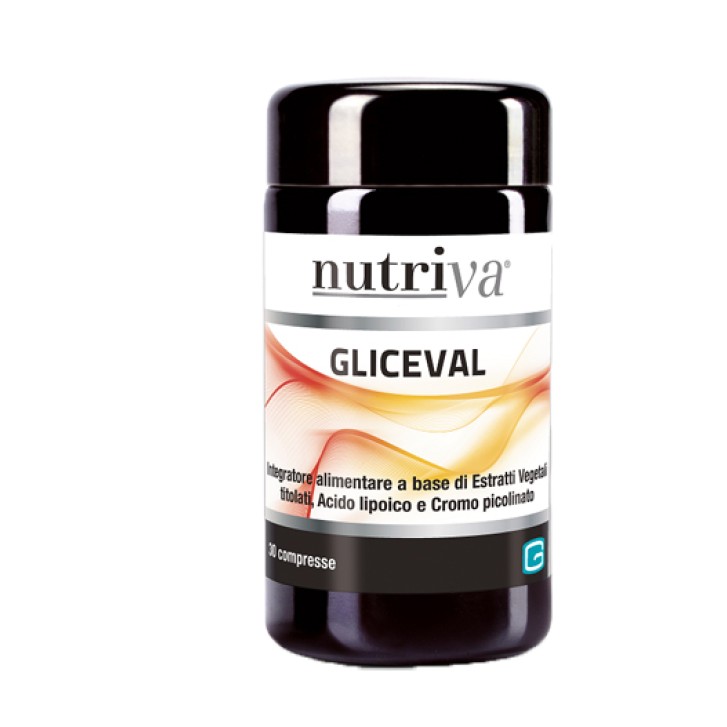 Nutriva Gliceval Integratore per la Glicemia alta 30 Compresse