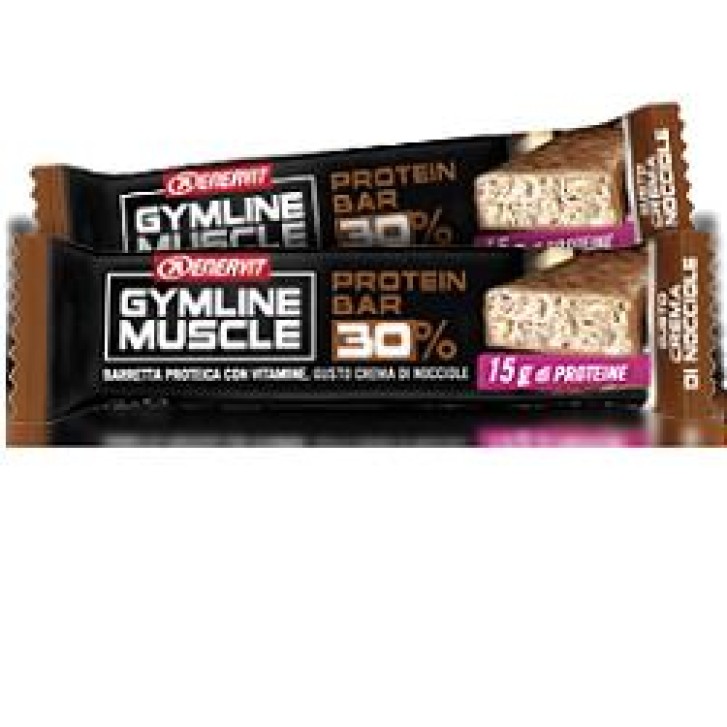 Enervit Gymline Muscle Protein Bar 30% Barretta Proteica Nocciola 48 gr