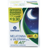Melatonina Act Forte 5 integratore per il sonno 60 pastiglie