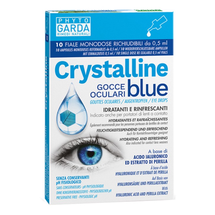 Phyto Garda Crystalline Blue Gocce Oculari Monodose 10 Fiale 0,5 ml